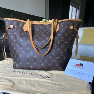 Authentic Louos Vuitton Neverfull MM Monogram
